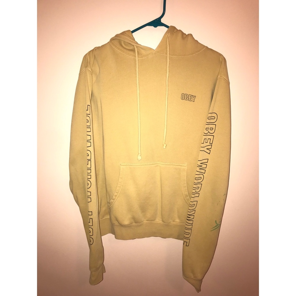 Obey yellow hoodie